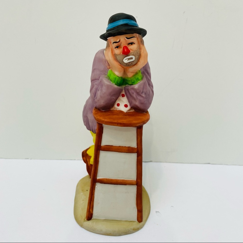 Emmett Kelly Jr.Clown Hobo 7”porcelain figurine